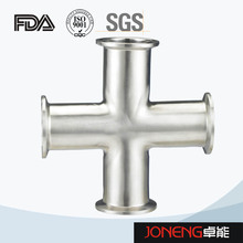 Stainless Steel Joneng Sanitary Grade Clamped Cross Pipe Fittings (JN-FT3003)