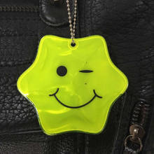 Reflective Smile LED Hanger Tag Keychain with Ce En13356 Certificated