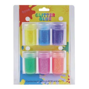 6pcs Glitter em pó