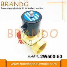 Válvula solenoide de color dorado de 2 pulgadas 2W500-50