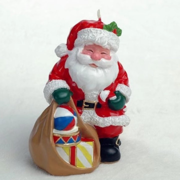 Xmas Stana Claus Candle Decoration Gift Set