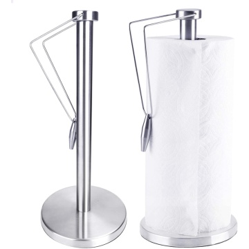 Kitchen Stainless Steel Standing Paper Towel Holder