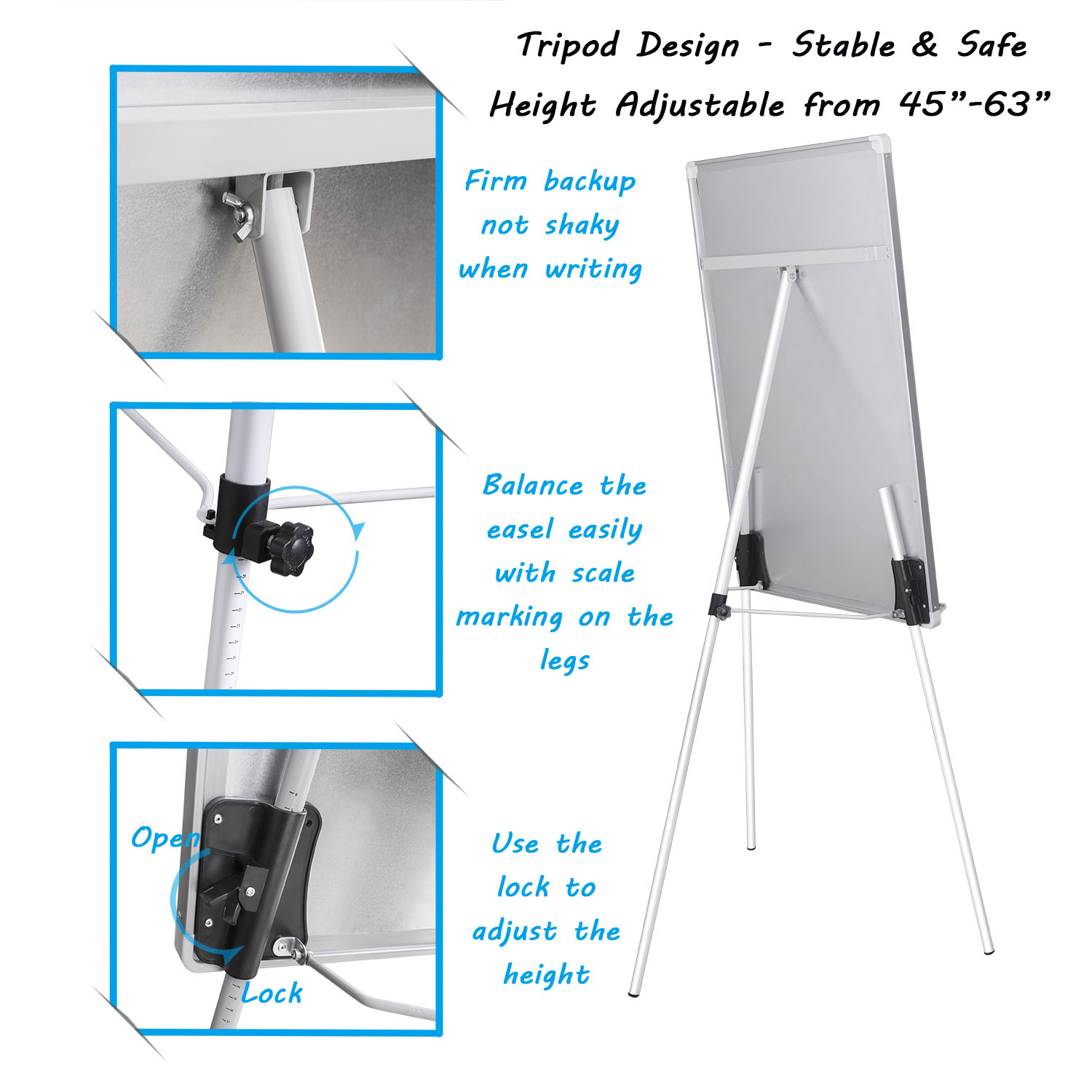 Magnetic Tripod White board