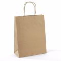 100gsm brown kraft shopping paper bag logo customized