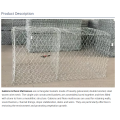 Hot-dip galvanized gabion box/heavy hexagonal mesh