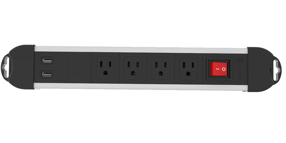 ETL American power strip with USB socket