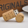 Цилиндрический деревянный дизайн USB-флеш-накопитель