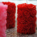 Rose Carving Appearance Christmas Candle