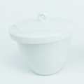 Low Form Glazed Porcelain Crucibles with Lid 15ml
