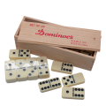 Indoor wooden domino box game educational adult games