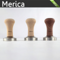 Stainless Steel Coffee Tamper with Wooden Handle