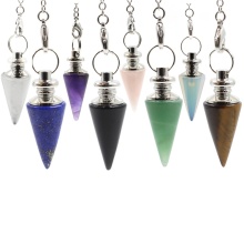 Pendulum line conical Stone Pendant treatment chakra bead crystal bullet head spirit opal ornament