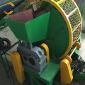 Double shafts recycle truck car tire shredder machine