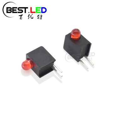 Indicateur de circuit imprimé à LED diffuse rouge de 3 mm