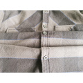 Men Casual Y/D Cotton Flannel Hoody Shirt