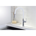 White single hole kitchen faucet