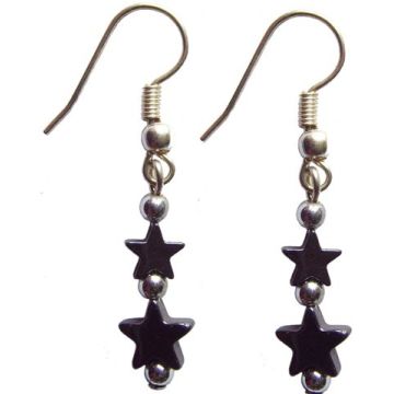 Hematite Earring with 925 silver hook