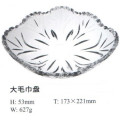 Round Dishes Clear Glass Plate Tableware Kb-Hn0391