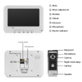 4 sistema de intercomunicação de áudio/vídeo com monitor