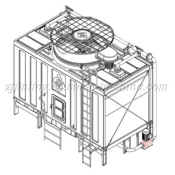 CTI Certified Cross Flow Closed Type Cooling Tower JNC Series