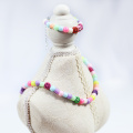 6X4CM cylindrical plastic bead bracelet necklace set