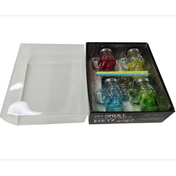 Caja de papel corrugado personalizada de ventana de PVC brillante