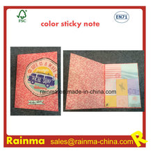 Color Print Sticky Notebook with OEM Design