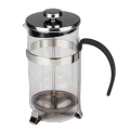 Glass Coffee Press With Stainless Steel Frame Base