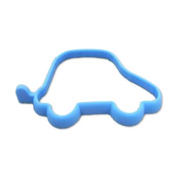 New Funny Lunch Egg Tool Blue Car Shape Silicone Egg Omelet Rings