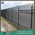 pvc coated steel fence metal iron fence