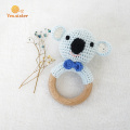 Crochet Beech Wood Koala Teether Baby Toys