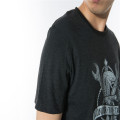 WFF01-Черная футболка с принтом из функциональной ткани