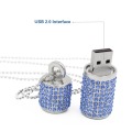 Estilo de batom Crystal Necklace 16GB Usb Memory stick