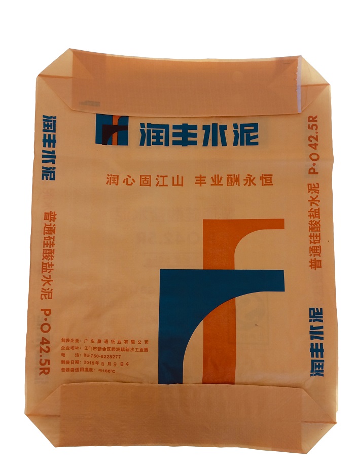 Plastic woven bag for cement packaging