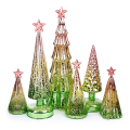 Christmas Tree Led Light Glass Bottles For Gift