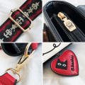 Women Bag Cute Cat Embroidery Shoulder Bag Leather