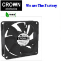 Crown 12V 8025 Fablier de refroidissement à flux axial