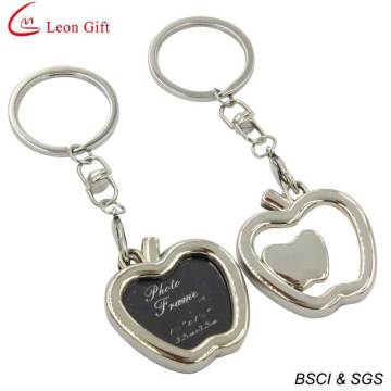 Top Sale Metal Apple Shape Frame Keychain pour cadeau de promotion (LM1764)