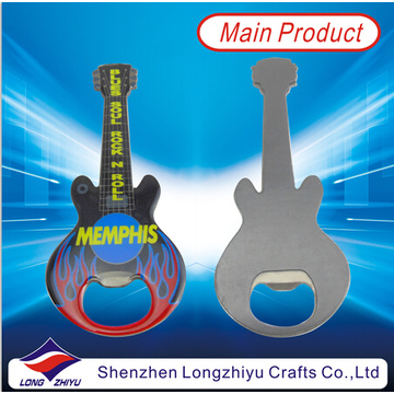 Rock Guitar Custom forma de metal Bottle Cap abridor