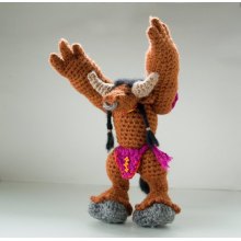 Wow Warcraft Plush Stuffed Hand Crochet Amigurumi Knit Doll Toy