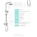 Ensemble de douche thermostatique en laiton de salle de bain murale