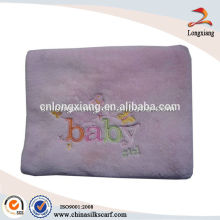 Cellular Embroidery Cotton Baby Blankets Wholesale