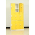 steel yellow 9 door locker