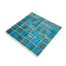 Tile de la piscina de vidrio cuadrado cuadrado gran mosaico de mosaico