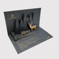 Folding Stereoscopic Fancy Paper Thanks Card