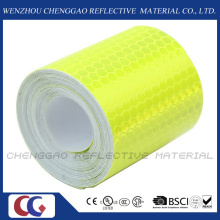 PVC Honeycomb Type Fluorescent Reflective Safery Tape for Traffic (C3500-OF)