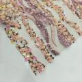 Christmas Decoration Multi-color Sequin Embroidery Fabric