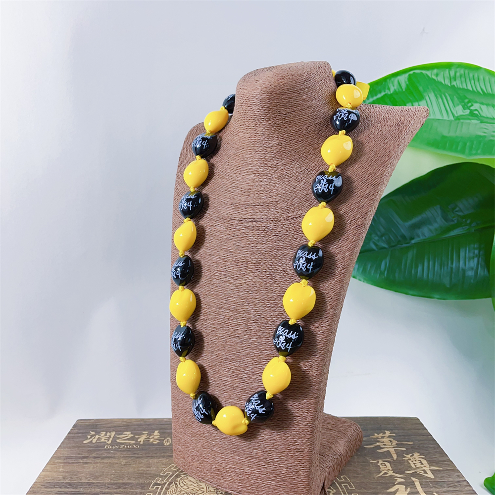 Kukui nut necklace KN-jn056_0004 Kukui nut necklace KN-jn056_0004