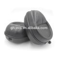 headphone protective carrying case with flocking