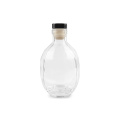 250ml Unique glass liquor juice bottle with cork